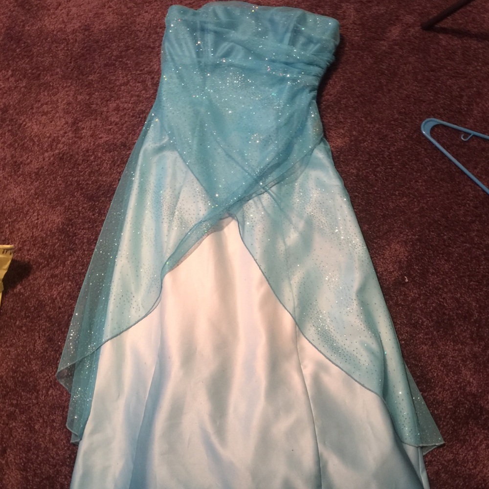 Light blue prom dress